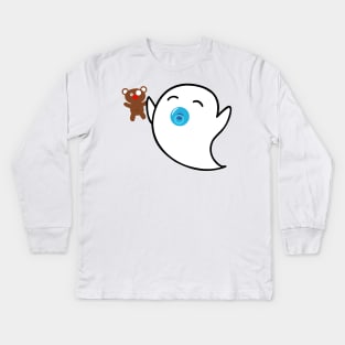 cute ghost – Baby Boo Kids Long Sleeve T-Shirt